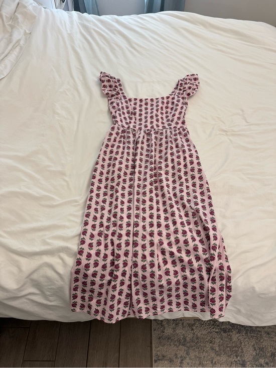 J. Crew Dresses & Skirts - J. Crew Pink Floral Ruffle-Shoulder Sundress